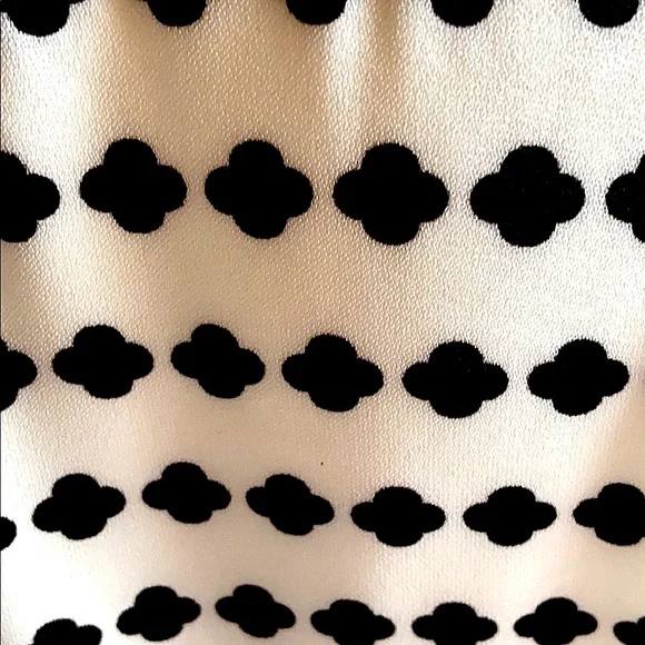 L BRIXON IVY SCOOP NECK  BLACK & CREAM PULL OVER BLOUSE 3/4 LOOSE Sleeve… - Picture 8 of 13